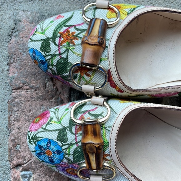 Gucci Floral Horsebit Heel Sz 9 - Picture 2 of 15